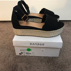 Black Platform Espadrilles